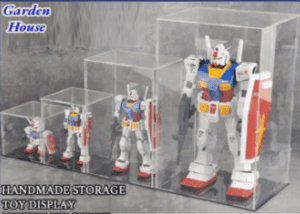 Transparent acrylic display box large 20*15*15CM 8pcs