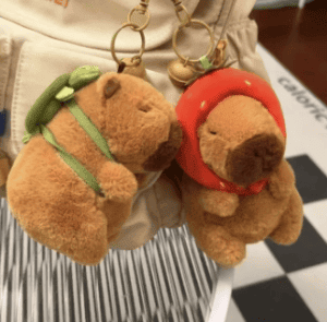 IVY Kapibara Doll Snot Plush Toy Papi Kapibara Doll Keychain Plush Toy Pendant Backpack Cute Doll Pendant Gift for Kids Girlfriend Girl Birthday Gift Valentine's Day Gift