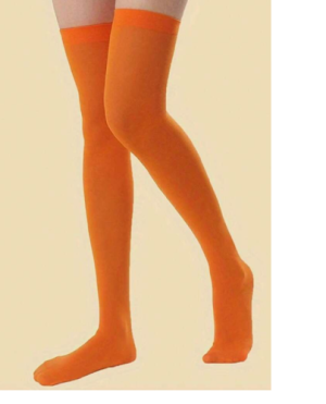 3 pairs Fashionable Over-The-Knee Socks (Orange)