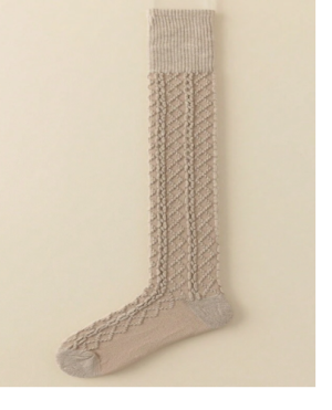 1 Pair Women Over The Knee Stockings (Khaki)